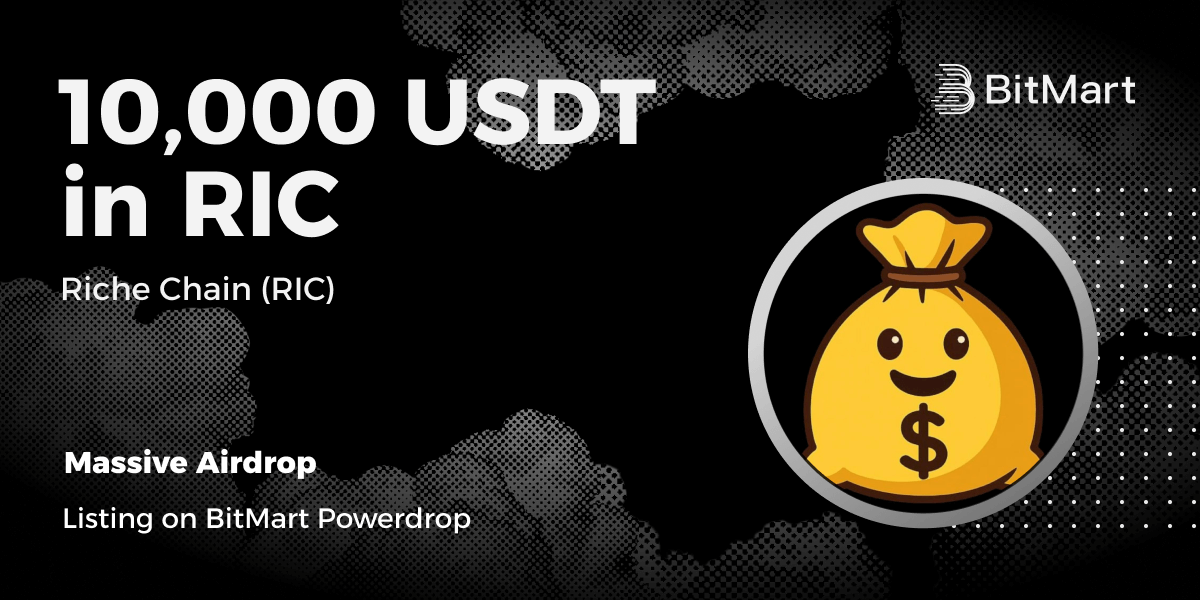🚀 The RIC <a href="/richechain/">RicheChain</a> Trading Bonanza is LIVE on BitMart!

💰 10,000 USDT in RIC #Powerdrop is up for grabs.

How to earn tickets:
🔹 Trade $20 RIC → 1 Ticket
🔹 Invite friends → 1 Ticket each
🔹 Higher VIP = More Tickets

🎟️ More tickets = Higher chance to win!

👉 Join: