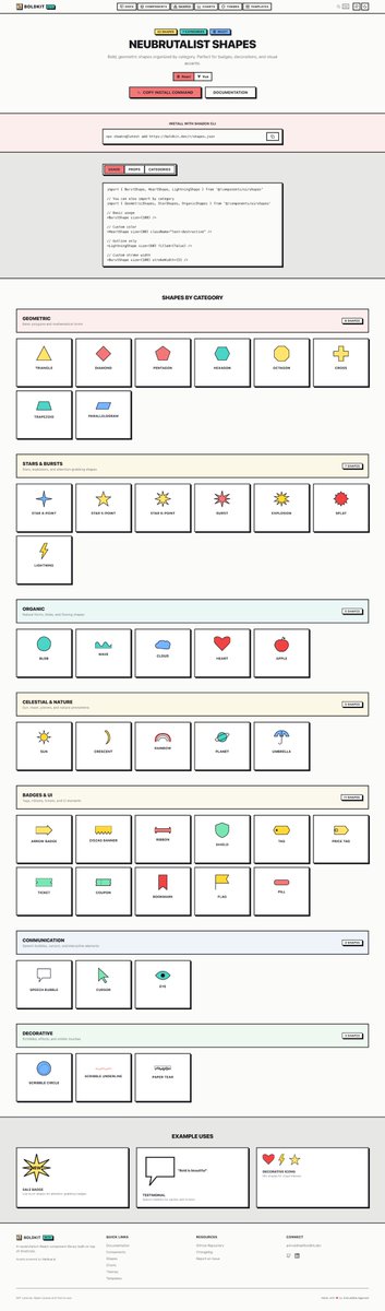 vanikyaai's tweet photo. 🚀 From the team at @VanikyaAI — meet BoldKit
 https://t.co/UD9UiVsZbp
Expressive, neubrutal UI components. No boring design.

⚛️ React
 Vue

Now in beta — try it, test it, break it.
⭐ Star: https://t.co/1RbdxK09qw
Let’s make the web bold.

#BoldKit #ReactJS #VueJS #OpenSource https://t.co/CqO4jU2zle