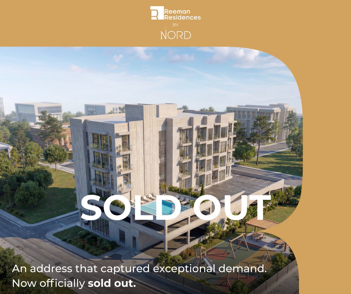 NordDevelopment's tweet photo. Reeman Residences, an expression of NORD’s vision for contemporary living in Reeman.
Now sold out.

ريمان ريزيدنسز، تجسيد رؤية نورد لتجربة سكنية معاصرة في الريمان.
تم بيع جميع الوحدات.

#Nord  #ReemanResidences #AbuDhabi