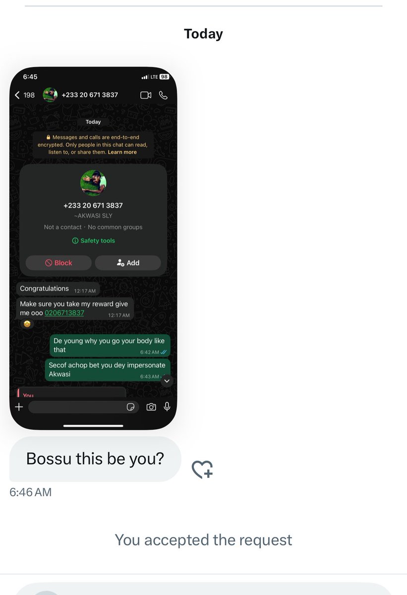 Retweet widely to create awareness……..I’m not the one pls , if anyone ask of money to give u bet in my name it’s a scam , same way if I want appreciation ago drop my Momo number for u here pls 😭🙏