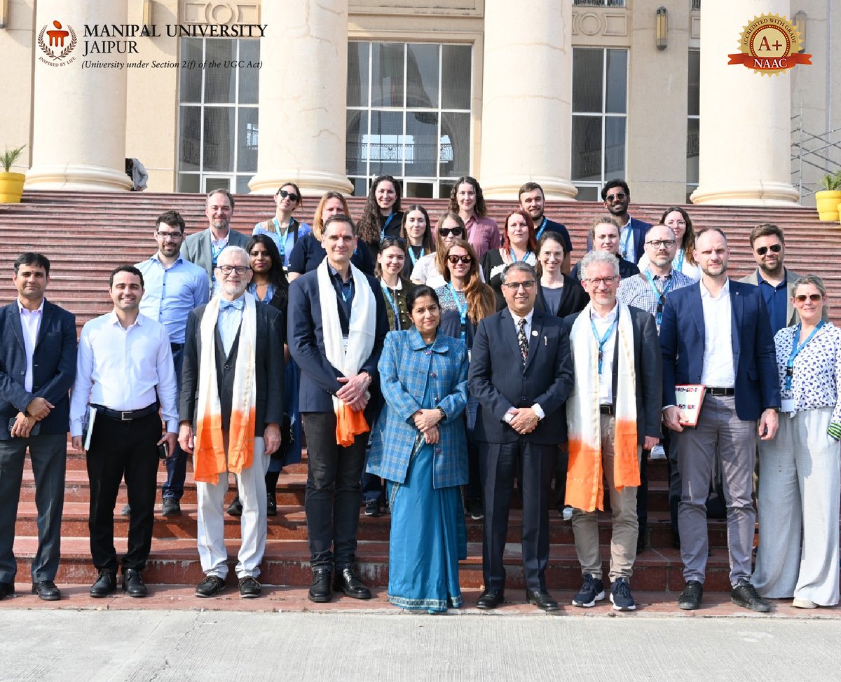Jaipur_Manipal's tweet image. MUJ hosted a 26-member delegation from TU Leoben, Austria, exploring collaborations in joint research, mobility &amp;amp; dual degrees 🌍#MUJ #TULeoben #GlobalCollaboration #InternationalPartnership