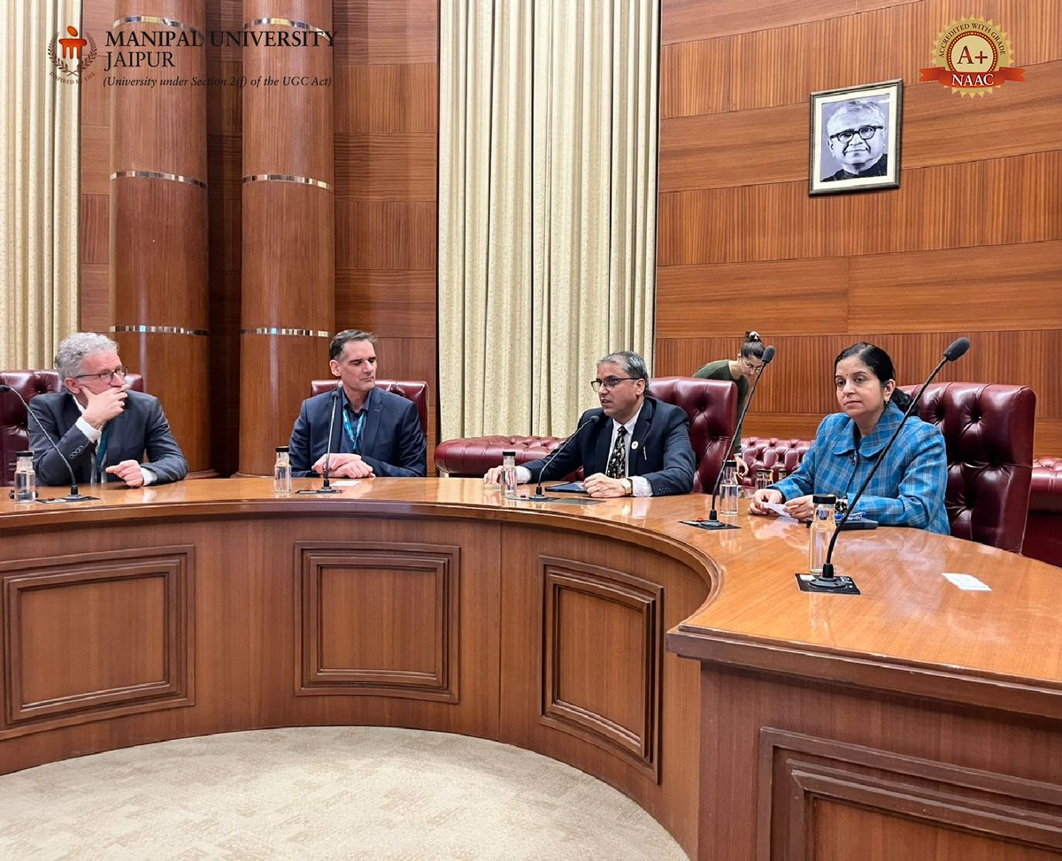 Jaipur_Manipal's tweet image. MUJ hosted a 26-member delegation from TU Leoben, Austria, exploring collaborations in joint research, mobility &amp;amp; dual degrees 🌍#MUJ #TULeoben #GlobalCollaboration #InternationalPartnership
