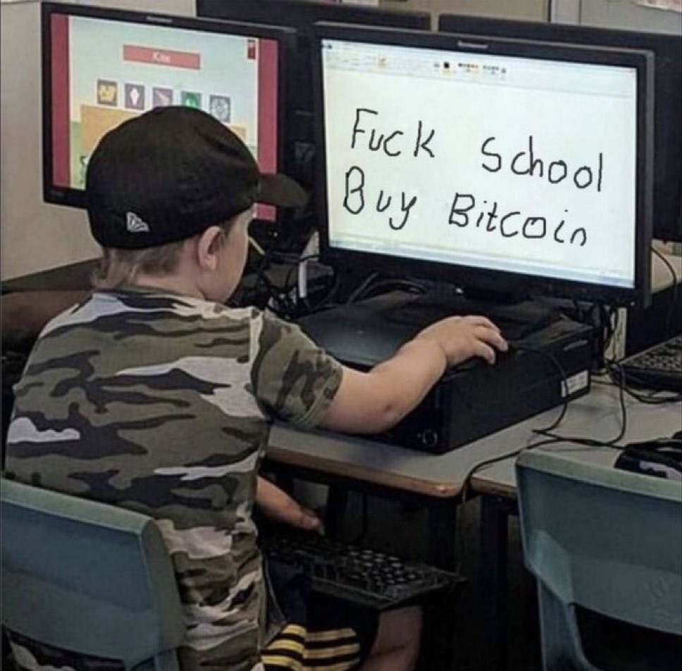 Study hard guys ! 
Because in the future crypto investors will need an accountant, lawyer and a pilot