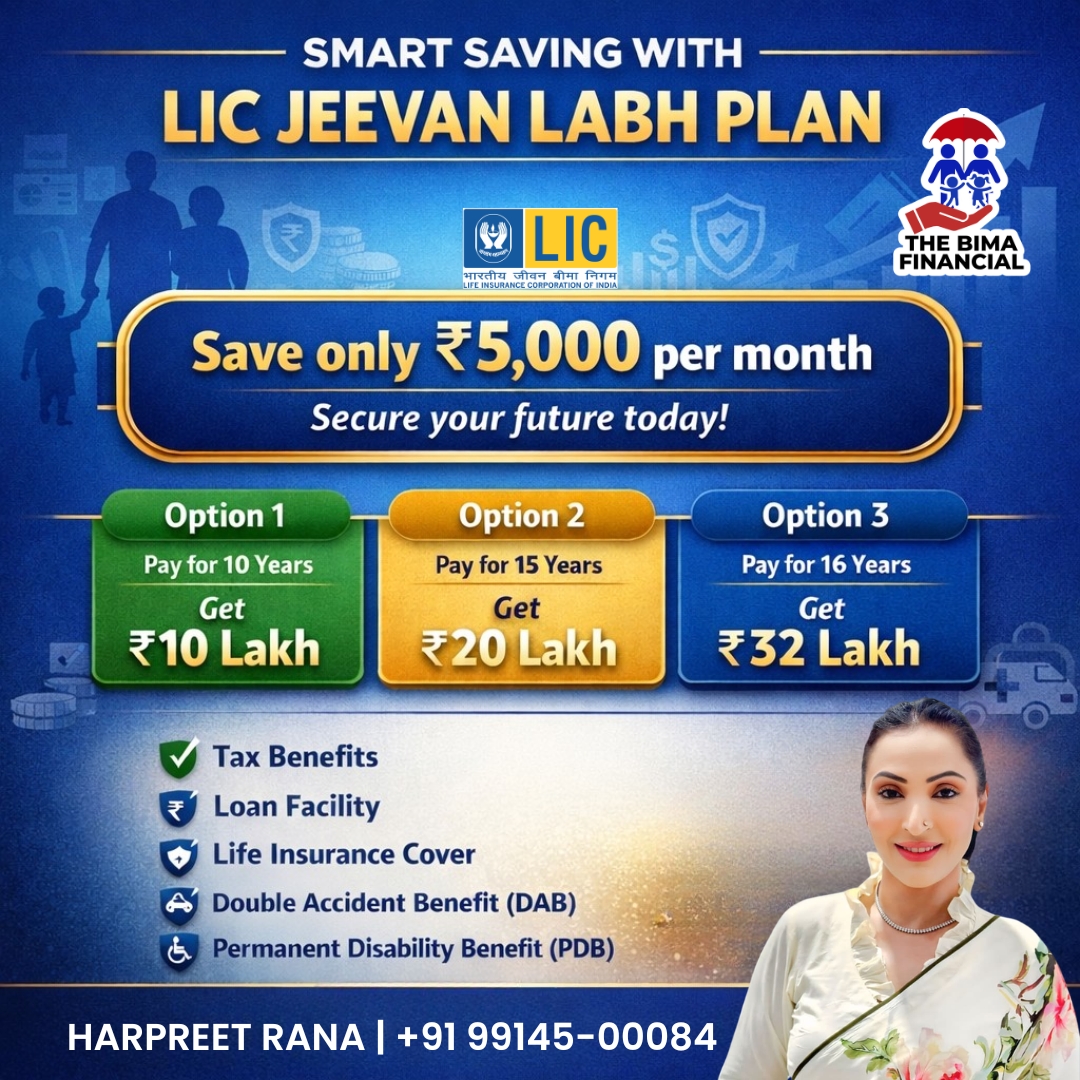 ThebimaF's tweet image. 💰📈 Turn small savings into a secure future with LIC Jeevan Labh Plan!
Save just ₹5,000 per month and build a strong financial foundation for your family. 🏡👨‍👩‍👧‍👦
✔ Tax Benefits
✔ Life Insurance Cover
✔ Loan Facility
✔ Extra Protection with DAB &amp;amp; PDB
#LICPlan #JeevanLabh