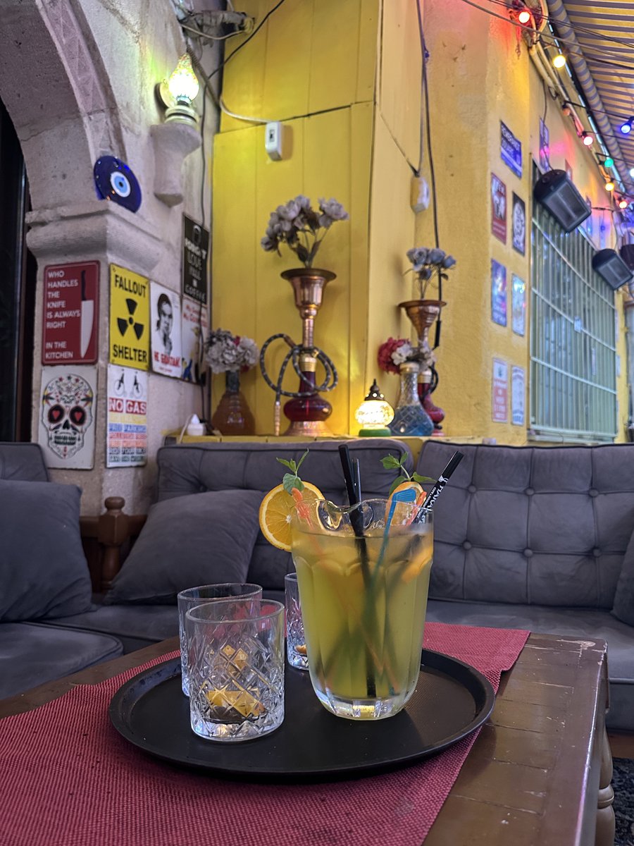 HarabbeCafe's tweet photo. Colorful lights, signature drinks, and a vibe that lasts all night. ✨🍹
At Harab’be Cafe, every glass comes with atmosphere, conversation, and a touch of fun.
Sit back, sip slowly, and enjoy the energy around you.#harabbecafe #nightvibes #signaturedrinks #cocktailtime https://t.co/brZzVsrgDc