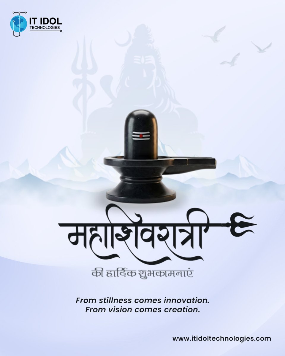 itidoltech's tweet image. On #Mahashivratri, we reflect on focus, discipline, and transformation.

#LordShiva reminds us that renewal fuels growth, in life and in business. #Trueprogress comes from evolving with #clarity and #strength.

Wishing everyone a blessed and meaningful Mahashivratri.

#ITIDOL