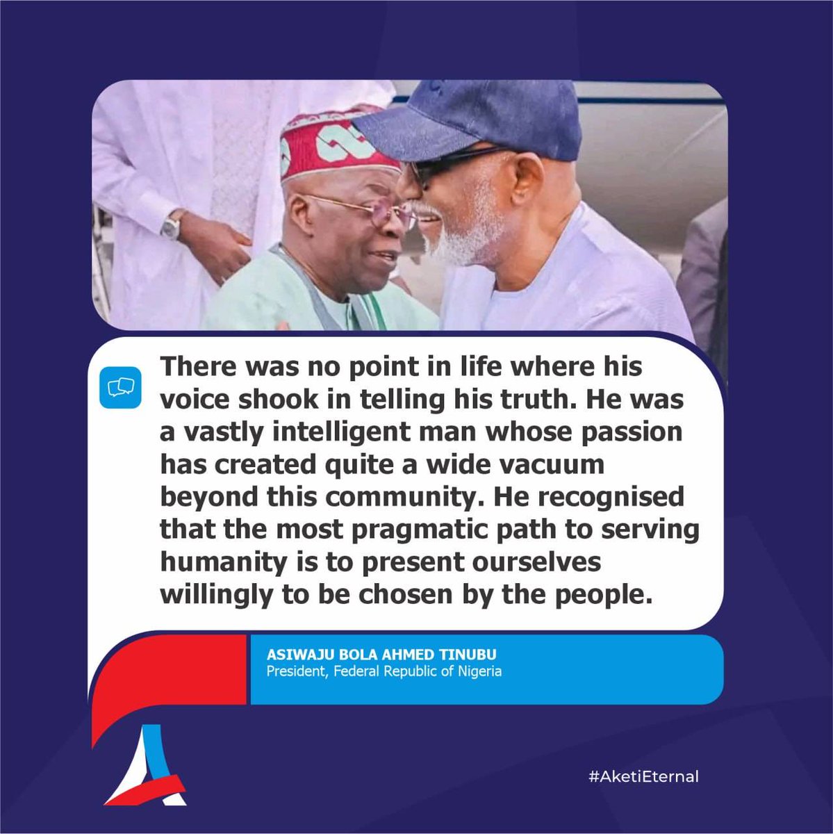 Arakunrin Rotimi Akeredolu tweet media