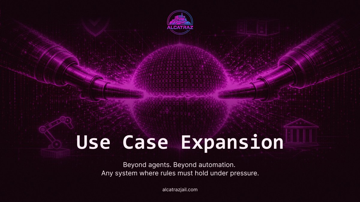 Anywhere rules must hold under stress, Alcatraz belongs there.