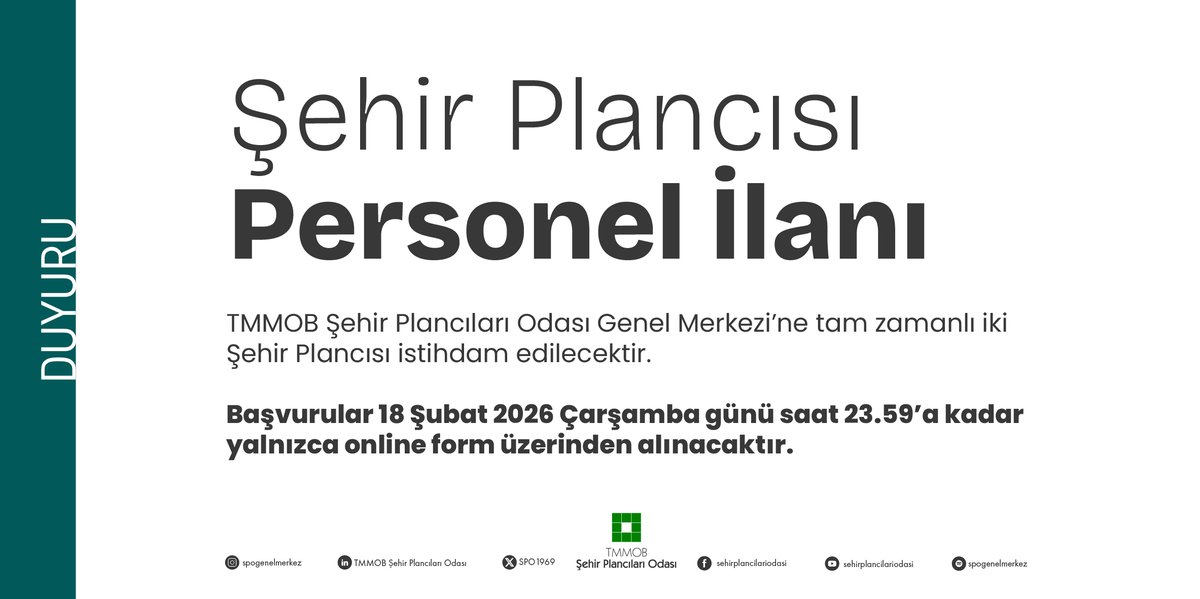 TMMOB Şehir Plancıları Odası tweet media