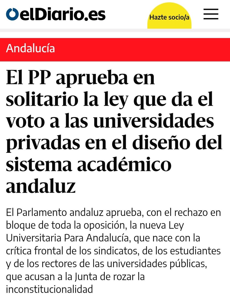 psoedeandalucia's tweet photo. 🔴 La nueva ley de universidades de Moreno Bonilla es una operación política orientada a debilitar progresivamente a la universidad pública. 

Solo quiere facilitar la expansión del 
negocio universitario privado en Andalucía.

https://t.co/XVJFDm75QG https://t.co/1cgjCO3NJ4