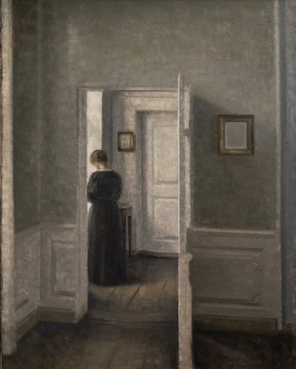 Ieder mens met hartstocht is altijd wat eenzaam, alleen babbelkousen gaan in het gezelschapsleven op.

Johannes Climacus (Kierkegaard), 1846

🎨 Vilhelm Hammershøi