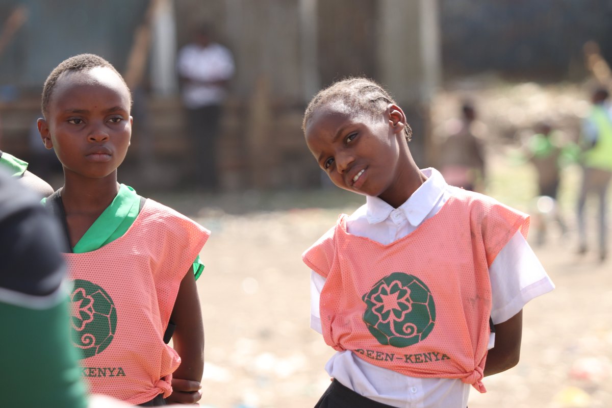 GreenKenya2's tweet photo. We’re back to basics: bibs on, a ball at our feet, and one powerful point sparking vital conversations about #UNSDG5.
This is how we tackle gender inequality thru sport, young leaders guide girls, understanding their realities and the challenges they face growing up. https://t.co/ORRMNejMnq