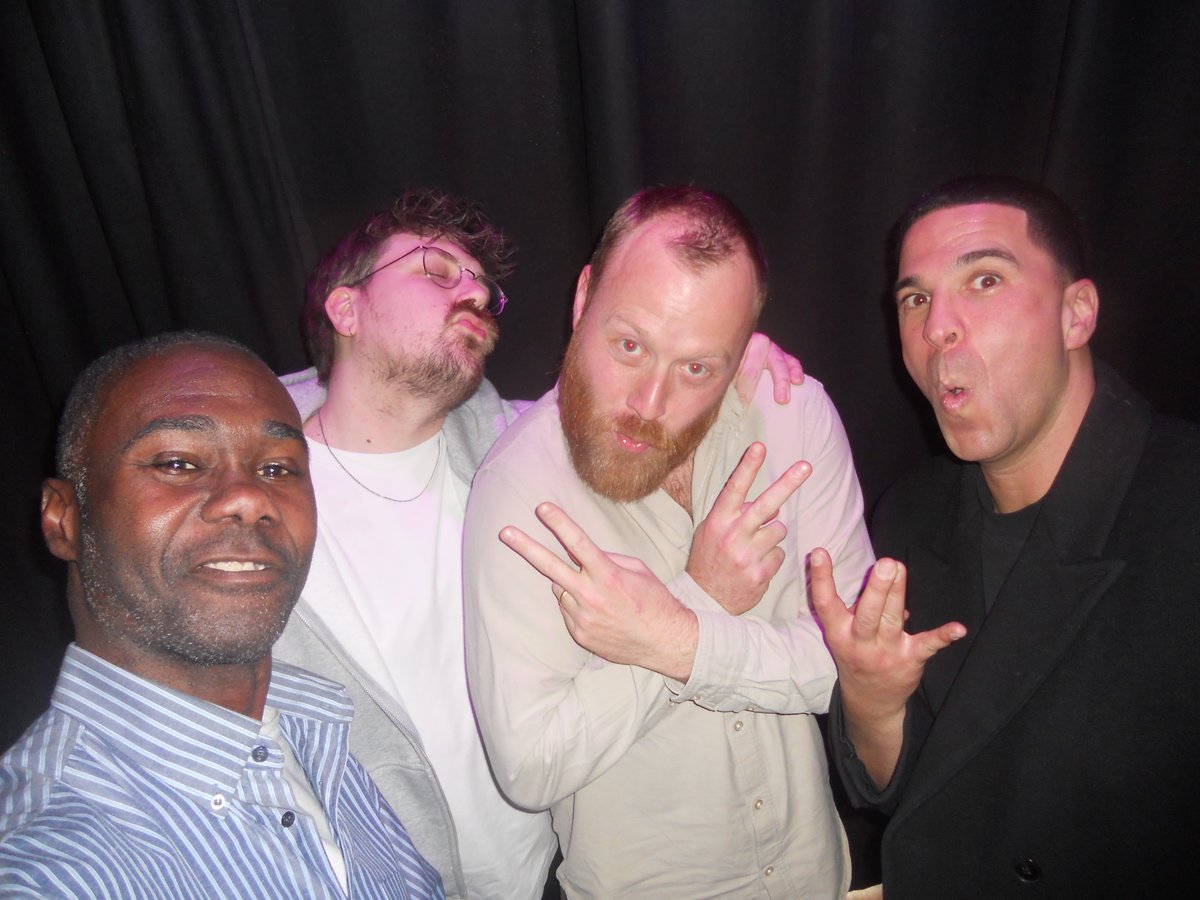 mikewaterval's tweet photo. mikey mike@adam@clubdauphine@dauphinecabaretclub with stand-up comedians sjoerd janssen-stephen bell and nabil aoulad ayad
@ClubDauphine 
@sjoerdjanssenen 
@dauphinecabaretclub 
#nabilaouladayad
#stephenbell 
#sjoerdjanssen
#clubdauphine 
#standupcomedians 
#dauphinecabaretclub https://t.co/QeAVkHbqK5