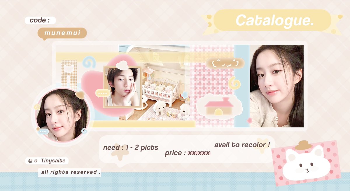 help repost ? thank u ♡

aloo teman-timun, yu kenalan sama katalog baruku <munemui &amp; nyomie> tolong sayangi mereka berdua yaa :3 lemme know kalau ada yang ngga aman !

+.♡ aku juga optip w special price buat yang mau jajan  

#zonauang