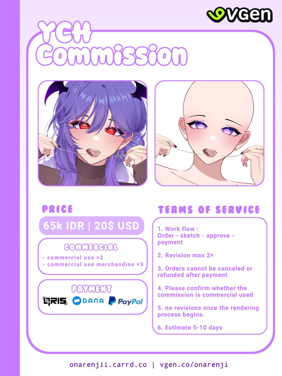 onarenjii🍊 Vgen Commission OPEN! tweet media