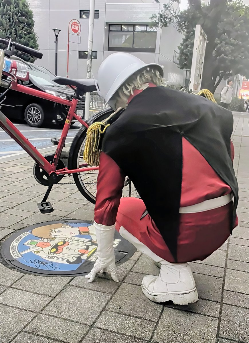 所沢まで自転車で君を笑いに来た。
そう言えば、君の気が済むのだろう？

#ガンダムマンホール
#アムロ・レイ