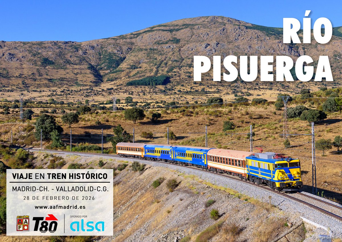 🆕 ¡Nuevo viaje a la venta!

➡️ “Río Pisuerga” a Valladolid (28/02/2026)

ℹ️ cutt.ly/rtcHpJa7