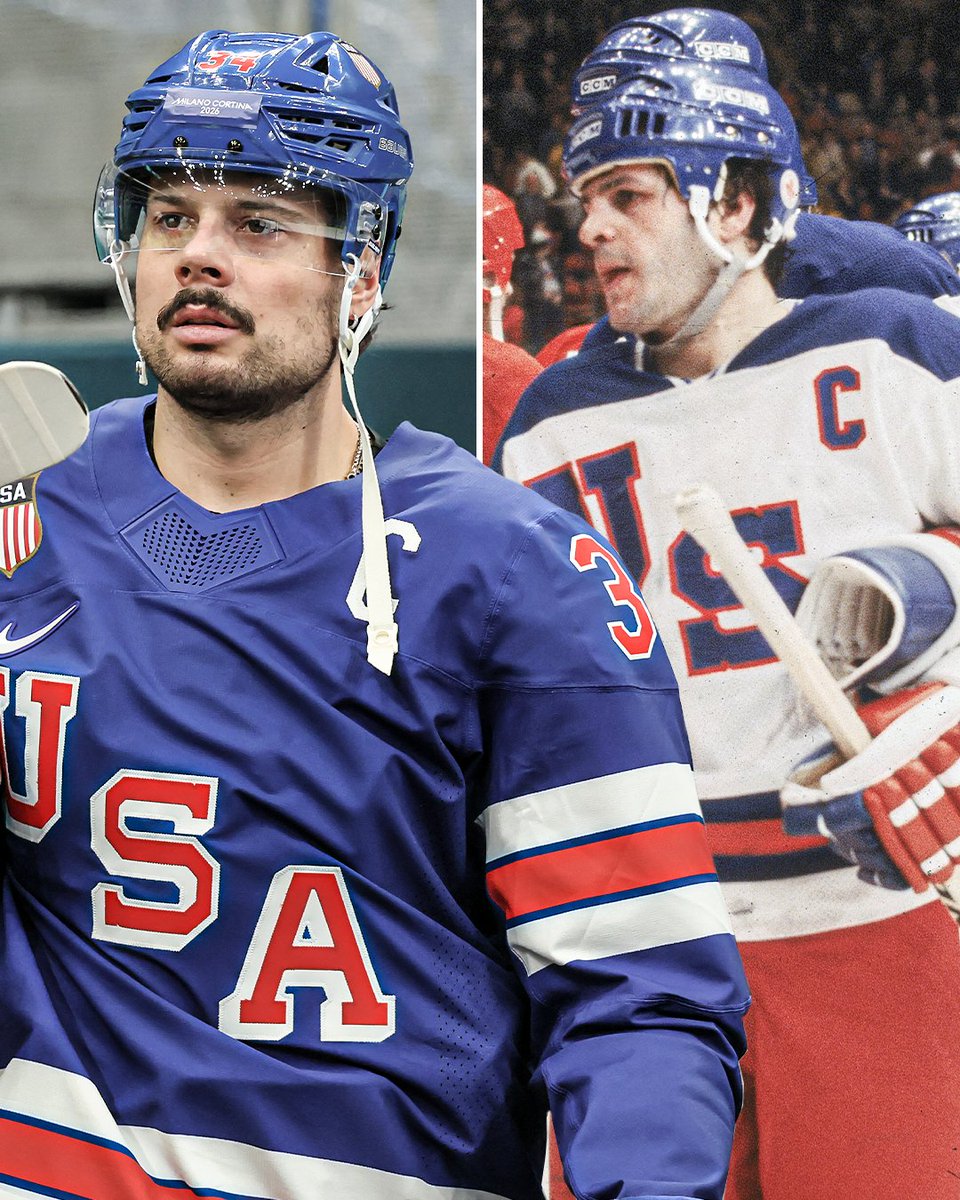 After being named captain, Auston Matthews looks to lead Team USA to its first men’s Olympic gold since Mike Eruzione and the ‘Miracle on Ice’ team 🇺🇸 

How far do you have Team USA going in Milano Cortina? 👀