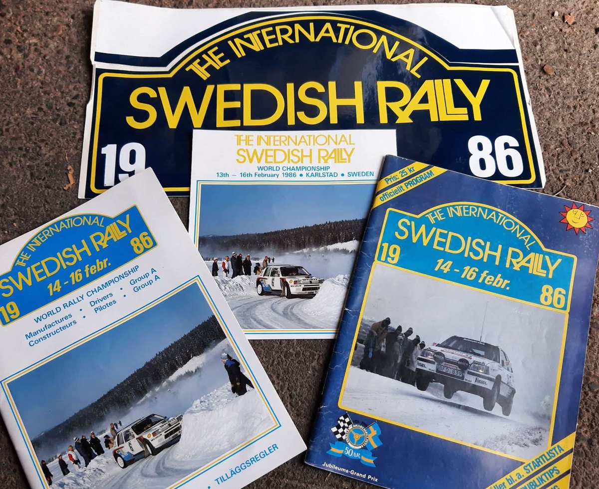#RallySweden 1986 Top3.
#TBT 40 years ago: #GroupB.