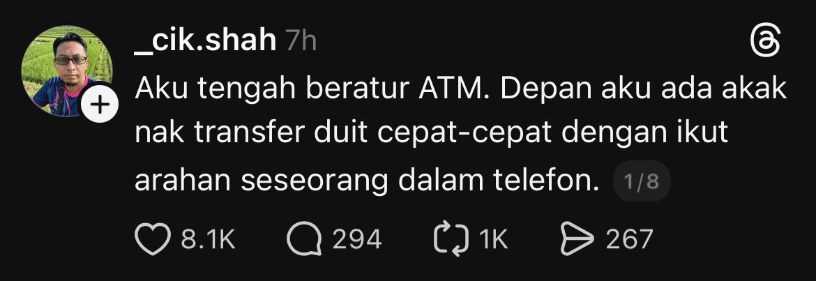 bckupacc99's tweet photo. Ramai yang terkena, sebab panik. https://t.co/SERdHNJThc
