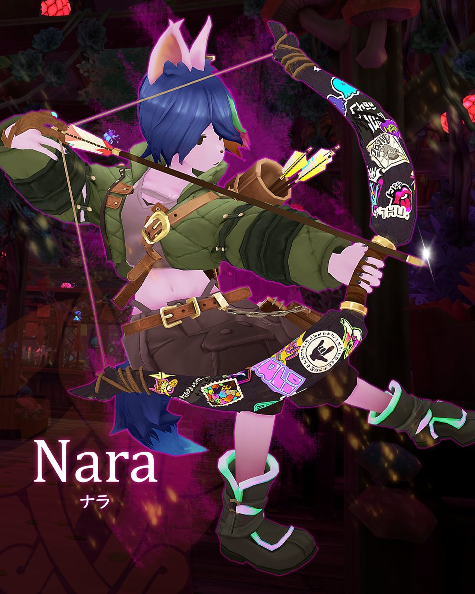 ✨－－－－－－✨
　　　 ナラ
✨－－－－－－✨

「エルダ族」の闇のドルイド。
エルダの中で禁止されている術を集め、それらを図に落とす「アート」活動をしている。
フィオナ騎士団の戦いをサポートする心強い仲間として登場します。

#KnightsofFiona
