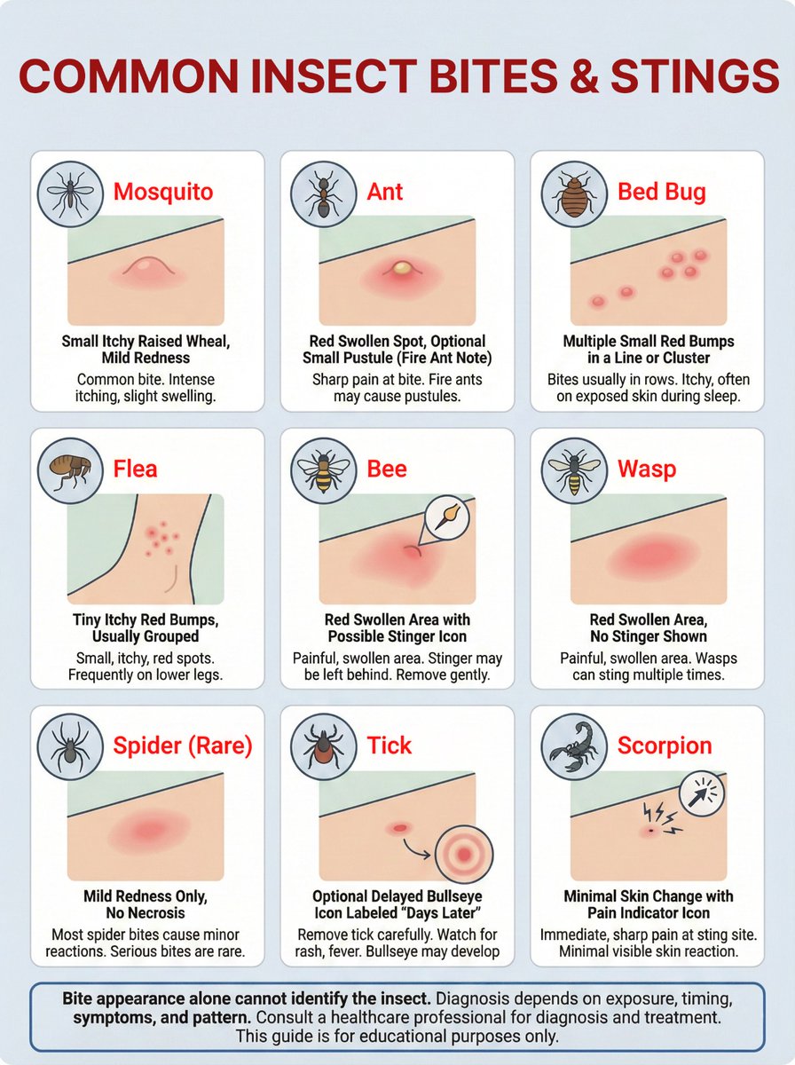 Common insect bites & stings guide