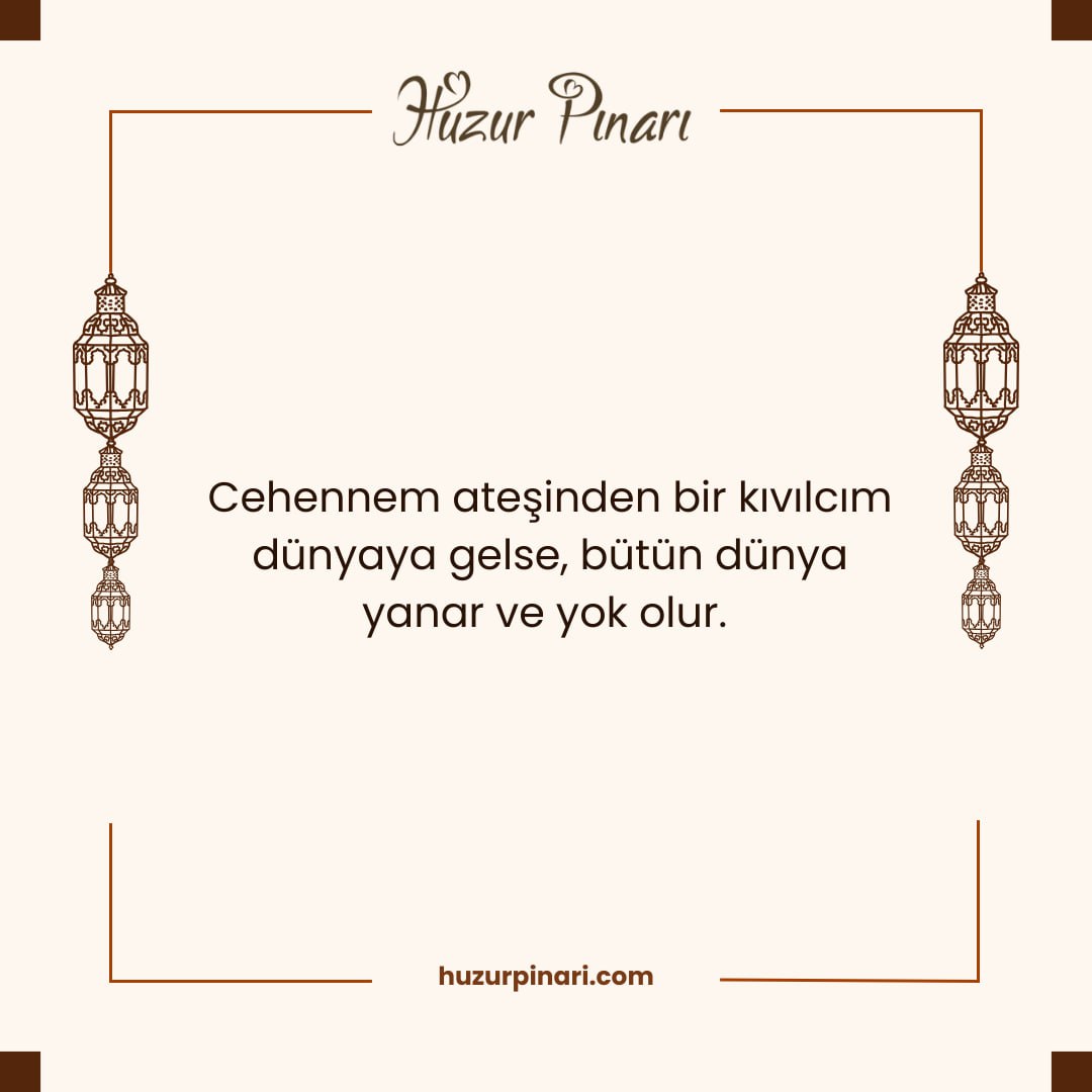 Büyükler buyurdular ki;

Mektûbât'ta buyuruluyor ki; Cehennem ateşinden bir kıvılcım dünyaya gelse, bütün dünya yanar ve yok olur. Yani enerjiye dönüşür. Şimdi önümüzde, bu yerlerden birinin imtihanı var. Yüzbinkere mazaallah, bunu kaybettiğin anda gittiğin yer, yüzbin tane dünya