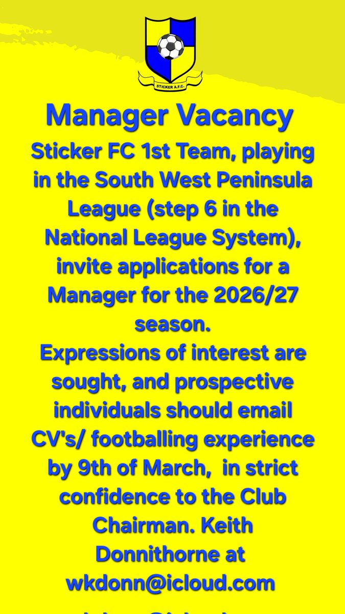 StickerAFC's tweet image. @swpleague @Cornishfootball @swsportsnews