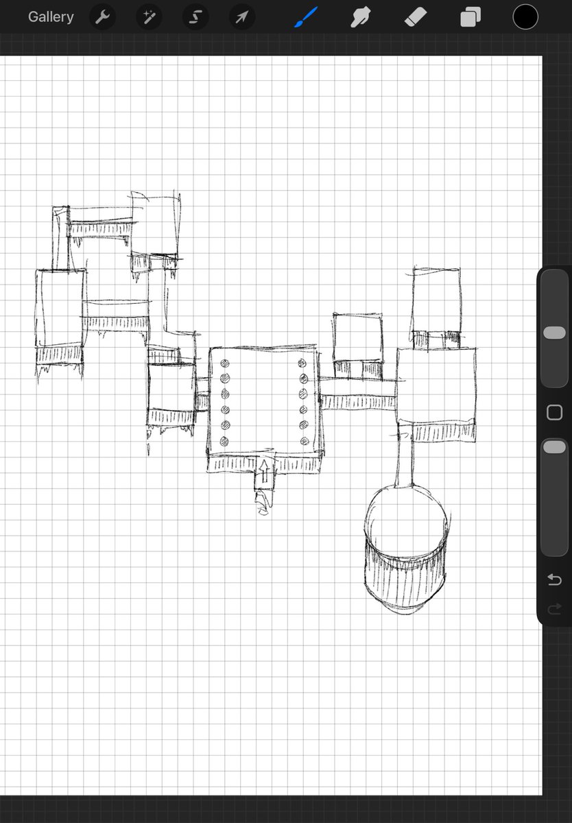 WIP Map 4: (not abandoning map 3 it’s just stumping me.)
I like working on maps of this style. It’s simple, cool, and I have a lot of fun working on it.