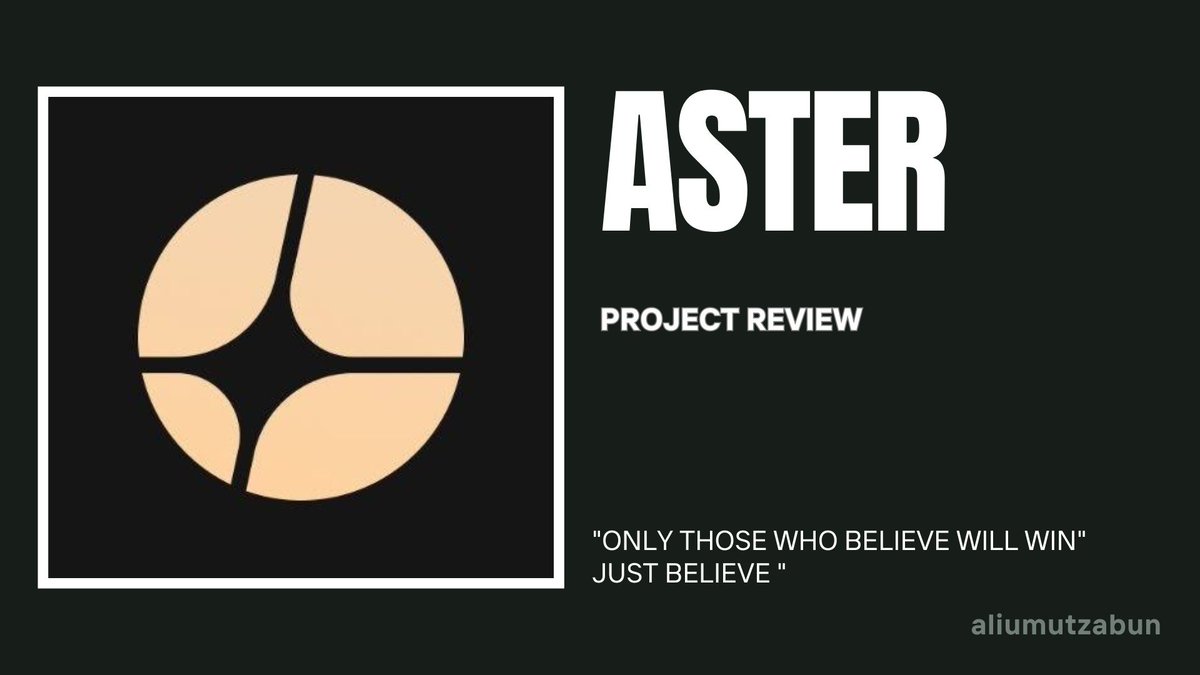 It has been a long time since I’ve been this genuinely curious about where a project could be in five years. Not the next candle. Not the next breakout. Not the next hype cycle. I’m talking about real evolution over time.

Yes, I’m talking about $ASTER.
Just a few hours ago, the