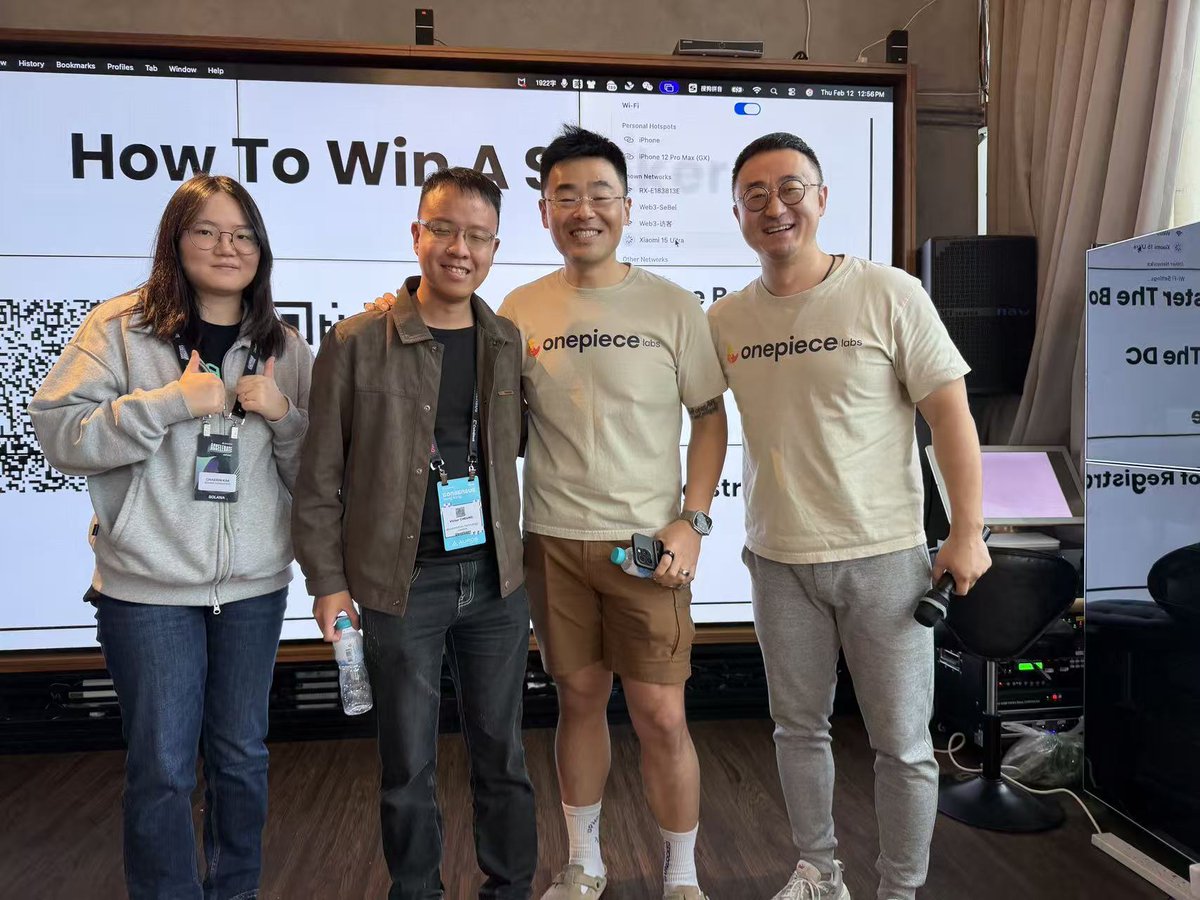 OnePieceLabs's tweet photo. Solana APAC Bootcamp Meetup @consensus_hk — wrapped 🎉
Huge thank you to everyone who joined us. The room was full of real builders, thoughtful questions, and high-signal conversations across the APAC ecosystem.
Special thanks to @jacobvcreech and @decentra1ized_ for sharing and supporting the community 🙏⚡
And congrats to our Seeker giveaway winner 🎁
If you felt the energy in the room — this is just the beginning.
The momentum continues with Solana APAC Bootcamp.
🚀 Applications are open:
https://t.co/IC4avZjyCw
APAC builders — let’s keep shipping.