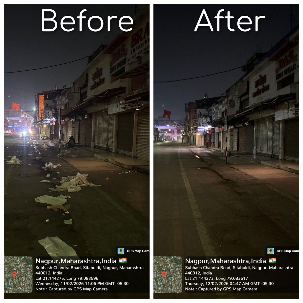 ngpnmc's tweet photo. नागपूर शहरात विविध ठिकाणी स्वच्छता करण्यात आली.
.
ULB Name: Nagpur Municipal Corporation
ULB Code: #802710
.
#SwachhSurvekshan2025 #NMC #SwachhNagpur #SchoolAwarnessProgram #CompostingAwareness #EnvironmentEducation #UrbanCleanlines #CleanAndGreenNagpur #Nagpur #Majhivasundhara https://t.co/DIDFZ06HKD