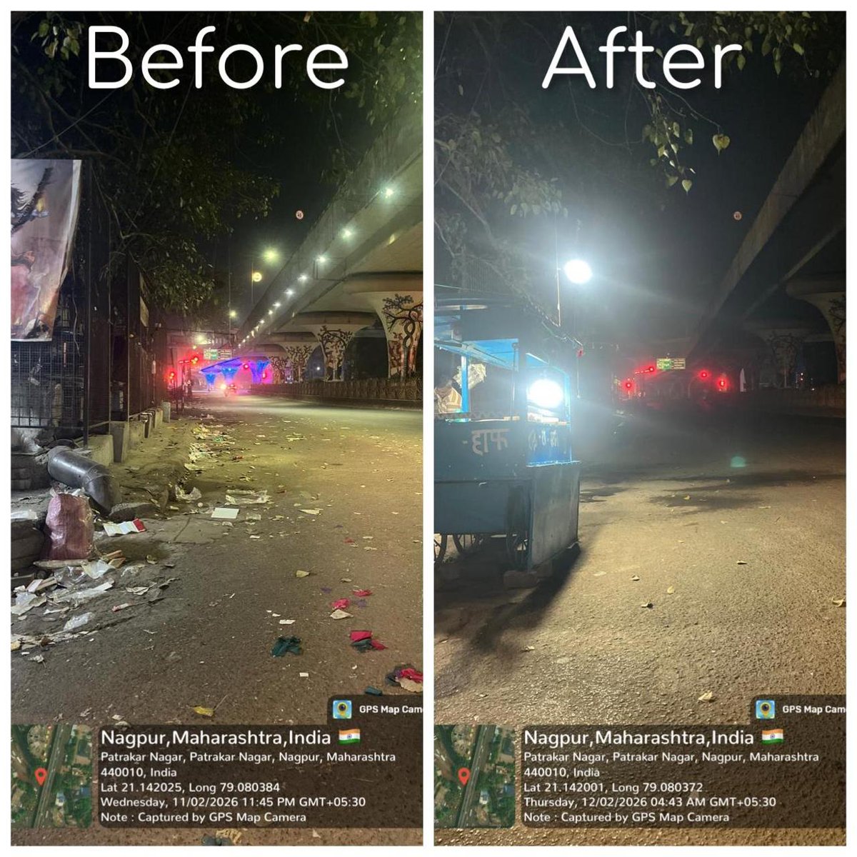 ngpnmc's tweet photo. नागपूर शहरात विविध ठिकाणी स्वच्छता करण्यात आली.
.
ULB Name: Nagpur Municipal Corporation
ULB Code: #802710
.
#SwachhSurvekshan2025 #NMC #SwachhNagpur #SchoolAwarnessProgram #CompostingAwareness #EnvironmentEducation #UrbanCleanlines #CleanAndGreenNagpur #Nagpur #Majhivasundhara https://t.co/DIDFZ06HKD