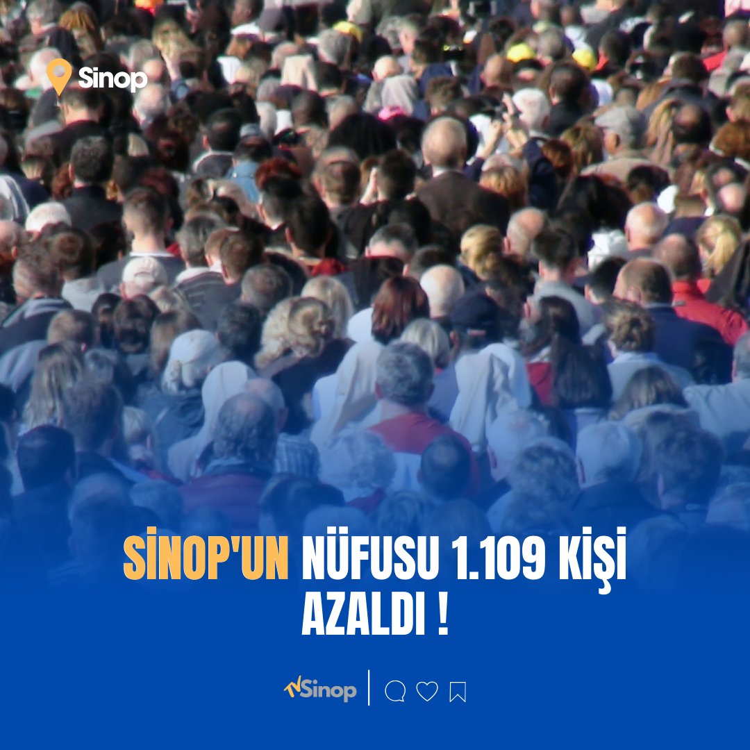 SİNOP'TA NÜFUS DÜŞÜŞÜ: TÜİK 2025 VERİLERİNİ AÇIKLADI
TÜİK Adrese Dayalı Nüfus Kayıt Sistemi 2025 sonuçlarına göre Sinop'un nüfusu bir önceki yıla göre 1.109 kişi azaldi
2024 yılında 226.957 olan Sinop nüfusu, 1.109 kişi azalarak 2025 yılı sonu itibarıyla 225.848'e düştü. 
#sinop
