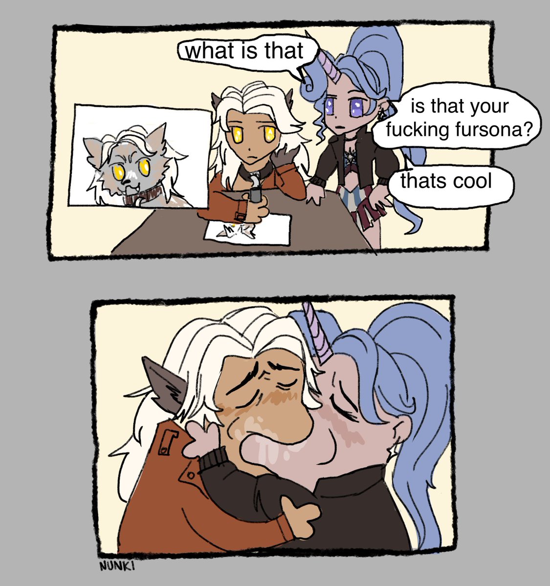 wolf girl x horse girl is so good #deadlock