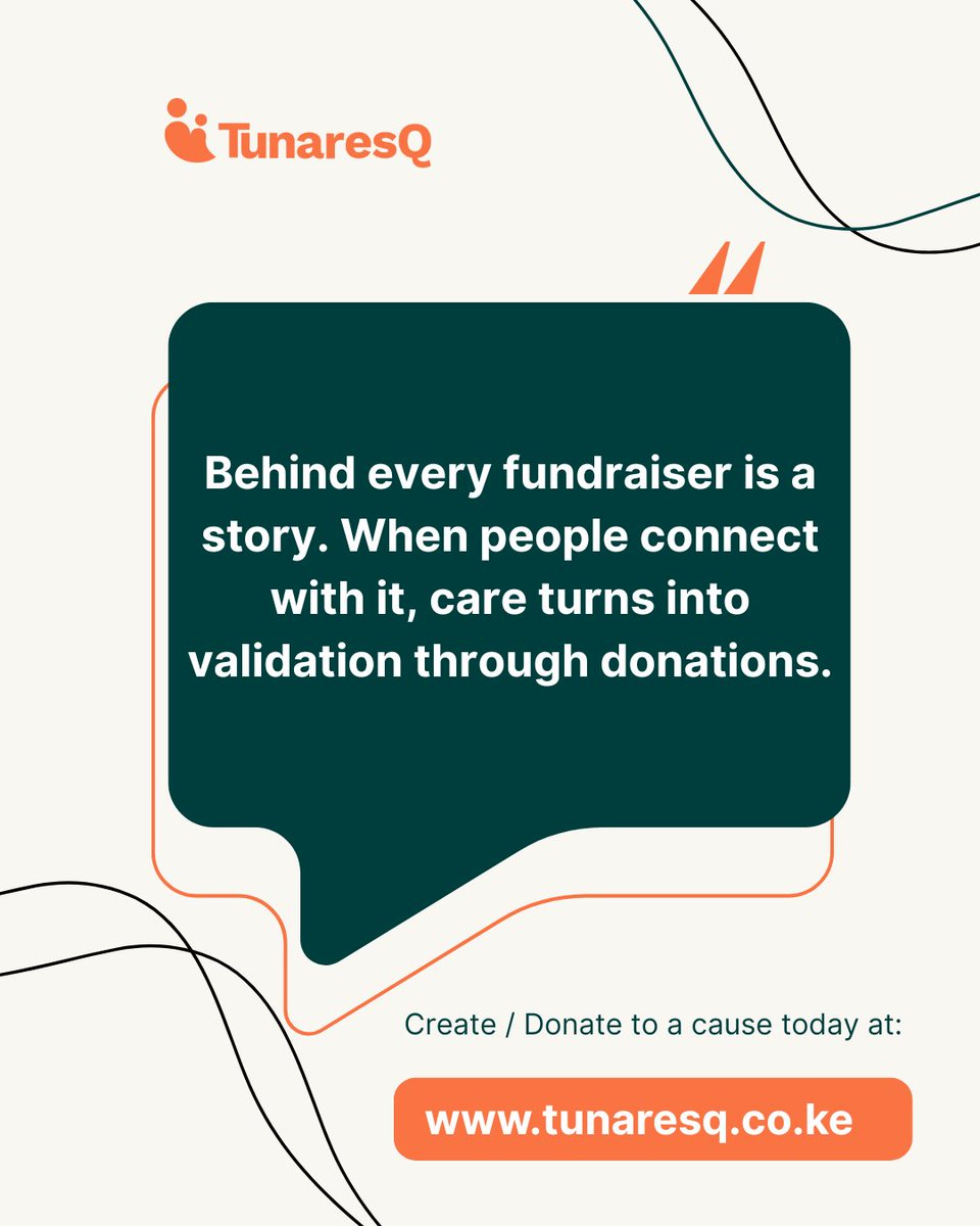 📌 Behind every fundraiser is more than a request - it’s a real story, a real need, and real hope. 

Turn compassion into action. Create or support a cause today at tunaresq.co.ke