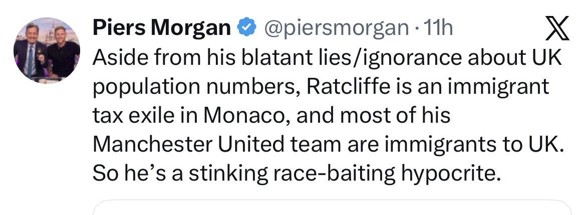 Not often I agree with piers