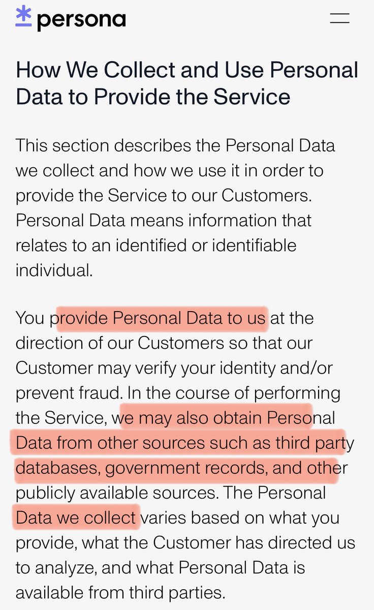 GiveMeBanHammer's tweet image. “Facial scans never leave your device, and Discord and vendors never receive it.”

Meanwhile people discovered you are using Persona service.

A service that specifically requires a person’s face or ID scan to be sent to Persona’s databases.

Caught lying again, Discord?