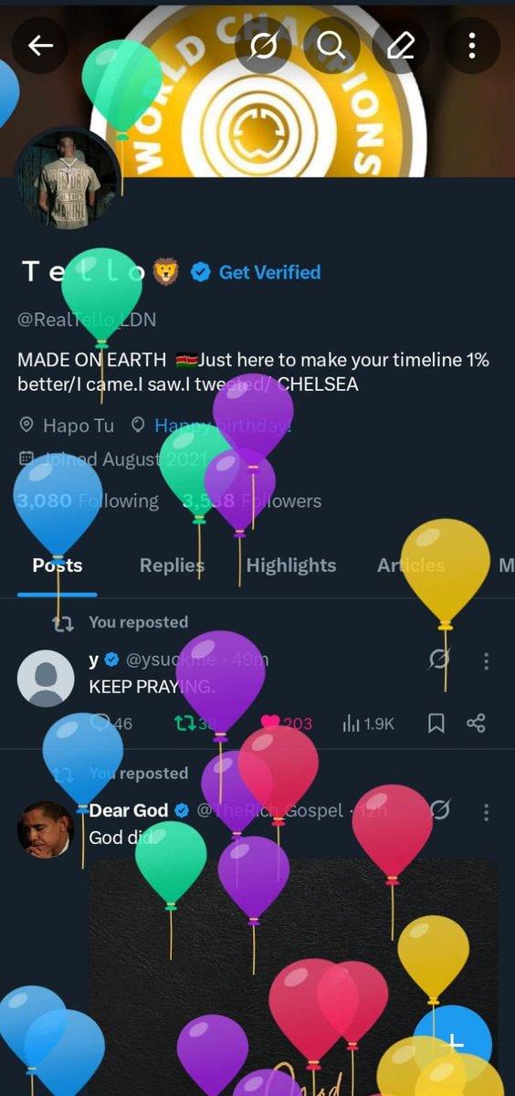 RealTello_LDN's tweet photo. Grateful for another year of life. God has been kind. Happy Birthday to me🎉 🙏 https://t.co/hR93YXYRn6