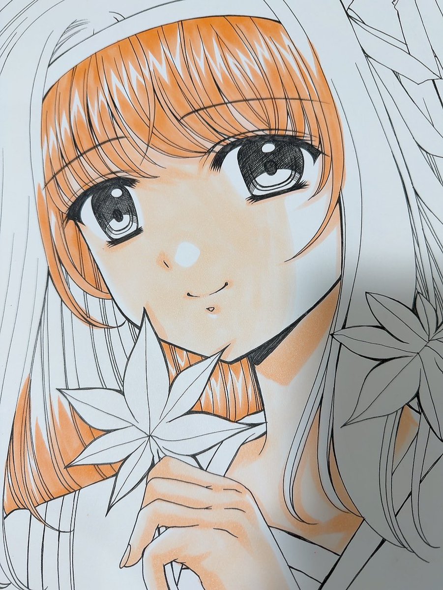 ちゃららら〜ん🎶 個展での追加直筆イラスト。 絵が大きすぎて全然塗り