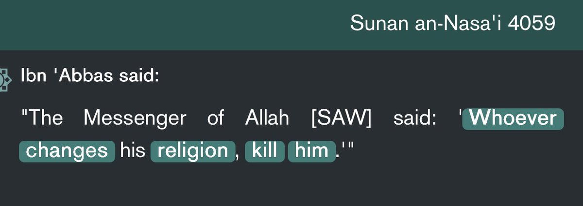 Raving that a religion will still exist because of threatening violence on apostates isnt as much as an own as you think it is.