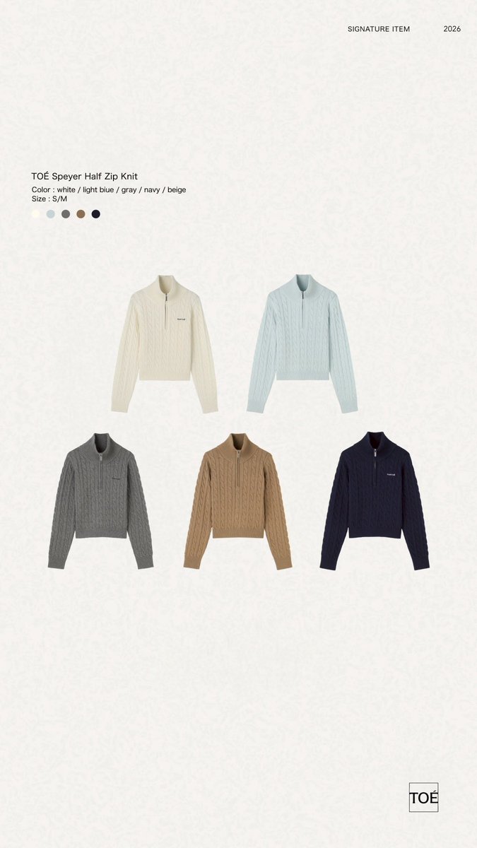 THE TOÉ TOÉ Speyer Half Zip Knit #thetoé