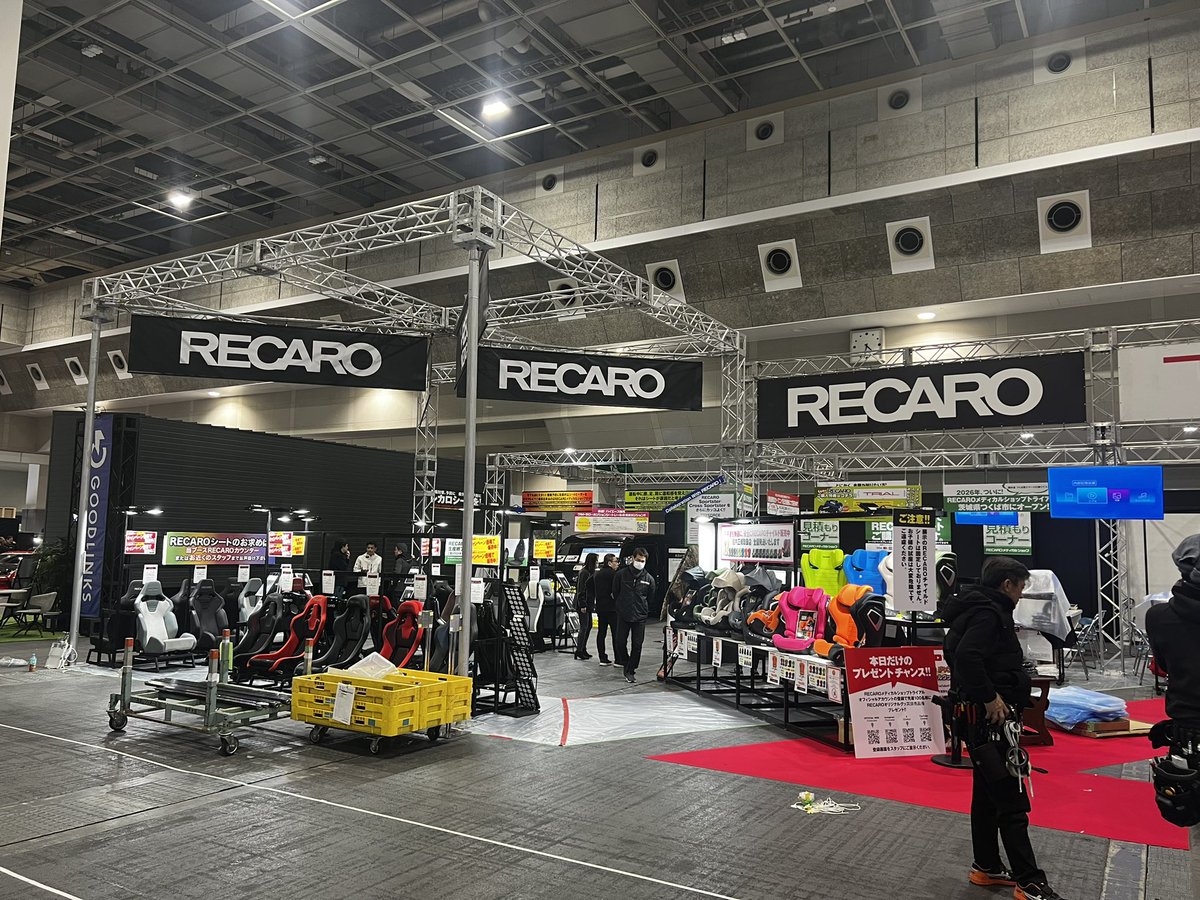 TRIALosaka's tweet photo. 大阪オートメッセ2026
会場の準備が整いつつあります♪
明日から3日間皆様のご来場をお待ち致しております❗️
インテックス大阪6号館A
#TRIALOsaka
#TRIALTsukuba
#OAM2026 
#TRYFORCE
#レカロ
#HKS
#BLITZ
#RAYS https://t.co/ES0PpdEwUI