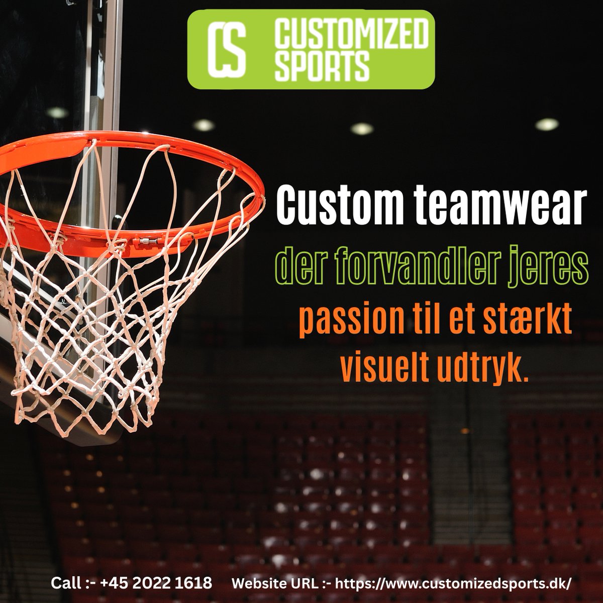 customizedsport's tweet image. 🔥 Custom teamwear, der forvandler jeres passion til et stærkt visuelt udtryk!
Hos Customized Sports skaber vi unikke designs, der løfter både jeres look og holdets identitet.
🏀 Klar til et stærkere udtryk?
📞 +45 2022 1618
🌐 customizedsports.dk
#CustomizedSports