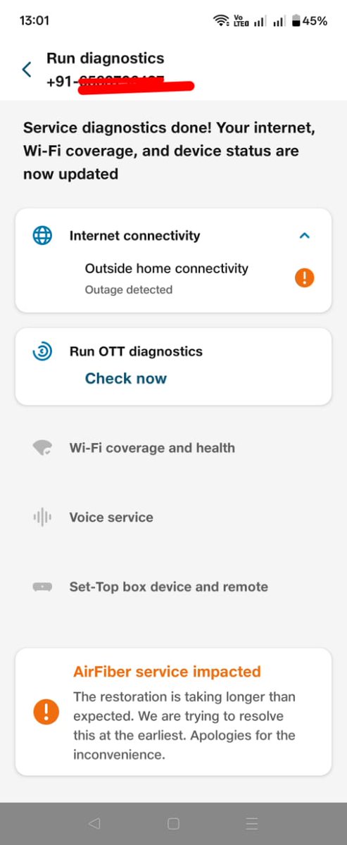 advocate_rishav's tweet photo. @JioCare @reliancejio 
Not able to connect the call with the jio fiber helpline... https://t.co/mMv9IO5d9S