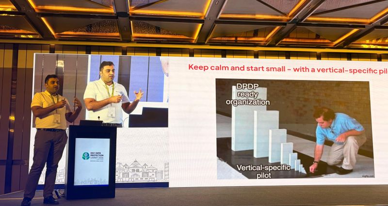 DSCI_Connect's tweet image. #DDPS2026 | An interesting #Keynote address by #Consentin_by_Leegality on "Learnings from Large-Scale DPDP Implementations", by Pushkal Dubey, Head, Consentin by Leegality, shared key insights from on-ground DPDP implementations at scale, highlighting practical challenges,