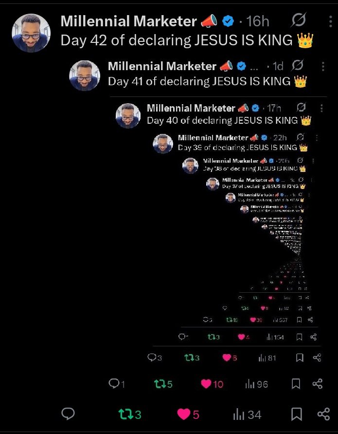 Day 43 of declaring JESUS IS KING 👑