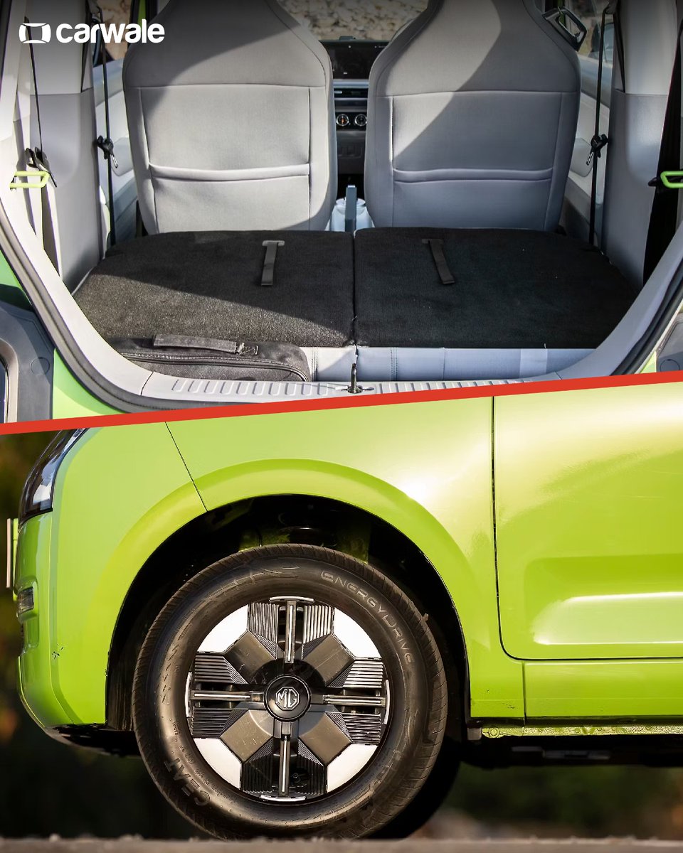 CarWale's tweet image. The MG Comet EV brings quirky design, easy city manoeuvrability, and a surprisingly comfy, feature-packed cabin. 
Swipe through to see what makes the Comet so lovable. 🚗💛

#mg #cometev #mgcometev #cwphotos #cars #automobiles #carupdates #automobileupdates #ev