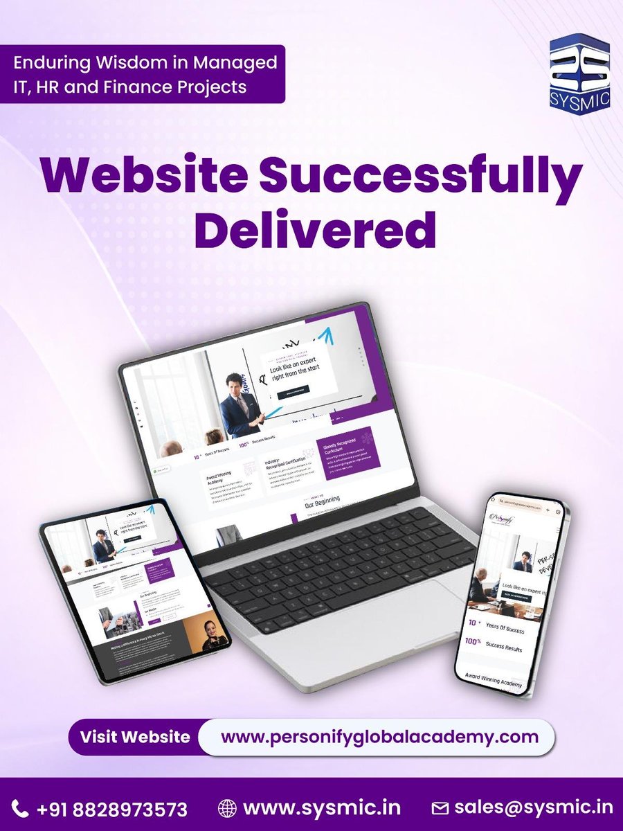 sysmicit's tweet image. 🚀 New Digital Milestone!

The Personify Global Academy website is now live — designed by SYSMIC for speed, responsiveness &amp;amp; growth.

Explore 👉 personifyglobalacademy.com

Let’s build yours.
📞 +91 8828973573 | 🌐 sysmic.in
#SYSMIC #WebsiteLaunch #WebDevelopment