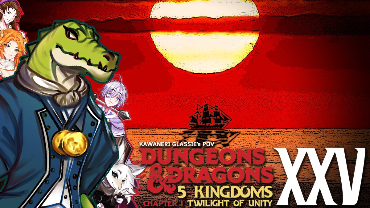 kawaneriglassie's tweet image. สายน้ำและลมหนาว ความลำบากที่ยากปฏิเสธ
The flowing water and cold wind, Undeniable ways.

[ Dungeons &amp;amp; Dragons: 5 Kingdoms Chapter I Twilight of Unity EP.25 ] ชลสาคร 

| 08:15 PM GMT+7 | 06:15 AM MST |

#Project5Kingdoms #KWVtuber #KWlive #VtuberTH